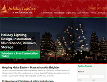 Tablet Screenshot of holidaylightingma.com